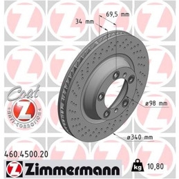 Disque de Frein ZimmerMann...