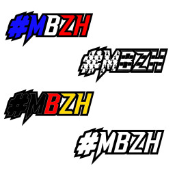 Sticker Hashtag MBZH style...